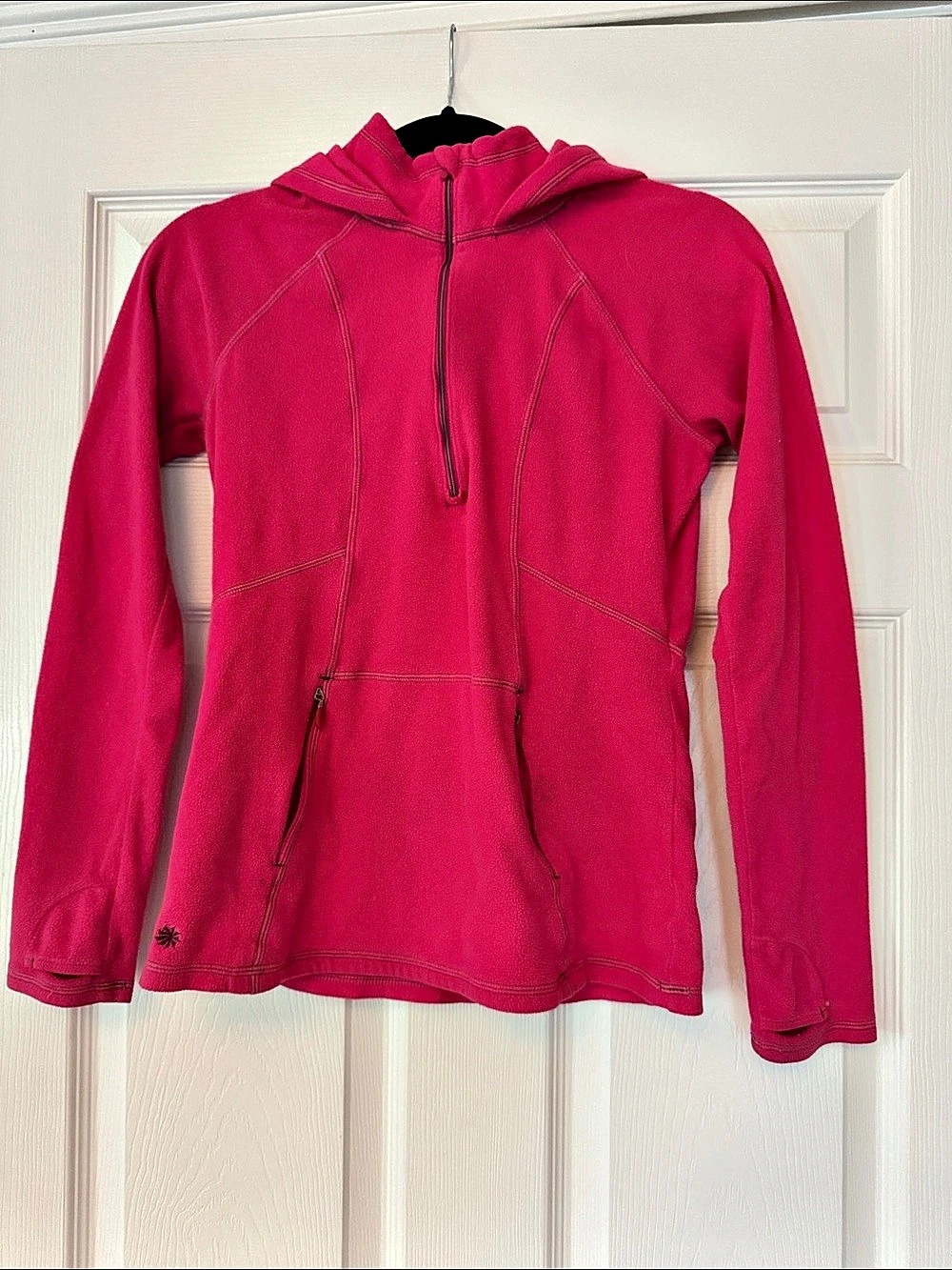 Athleta Women's Fleece Hoodie in Pink Size XXS